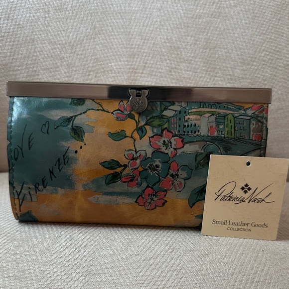 Patricia Nash Multicolor Floral Leather Large Wallet - Picture 2 of 12